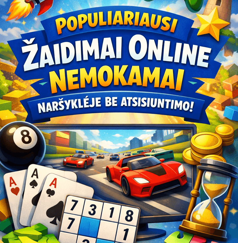 Žaidimai online nemokamai naršyklėje