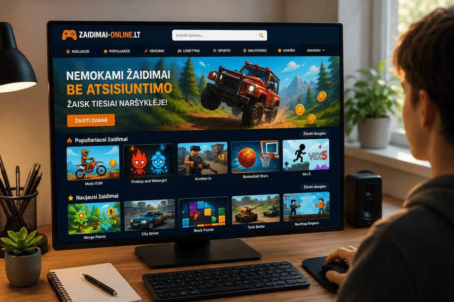 nemokami žaidimai be atsisiuntimo pasirinkti naršyklėje